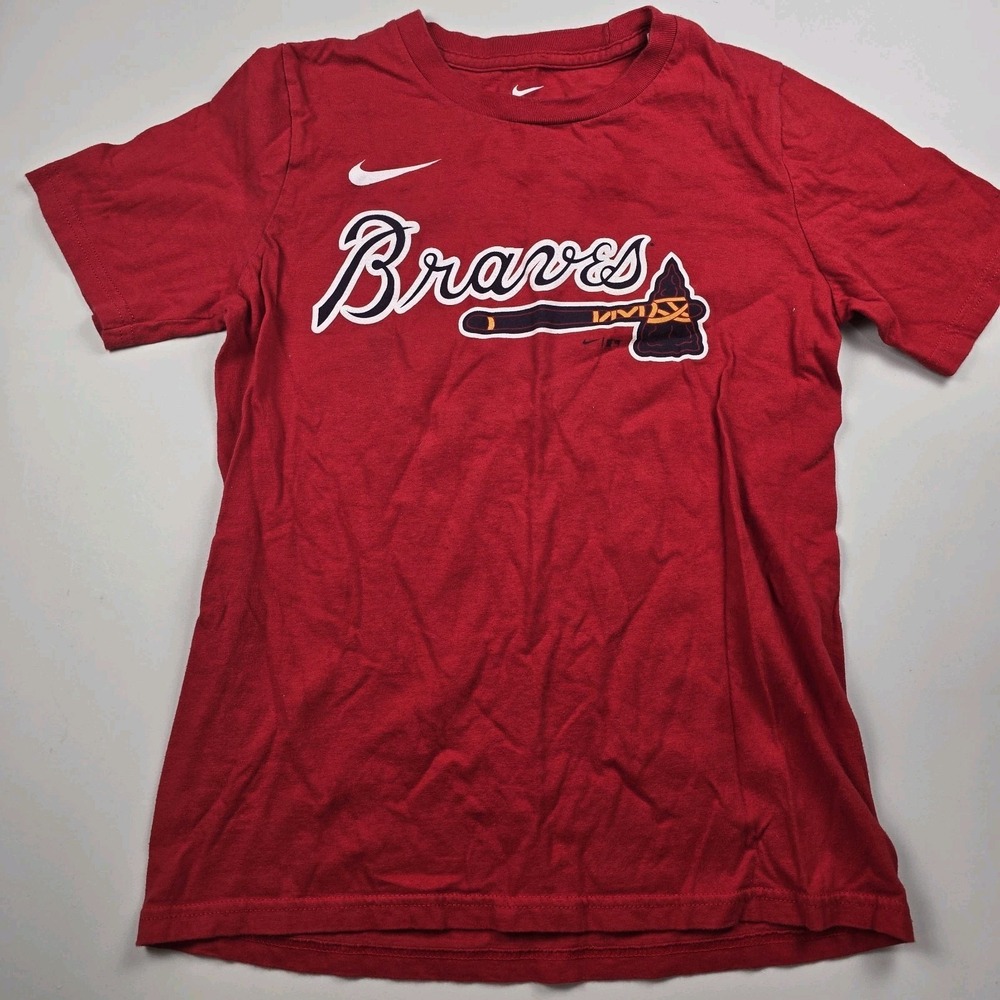 Nike Mens Atlanta Braves Baseball MLB Ronald Acuna JR # 13 Size Youth M 10/12